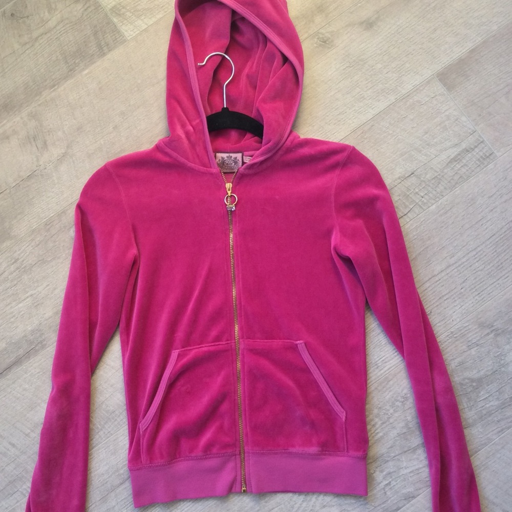 Juicy Couture Velour Hooded Zip Up